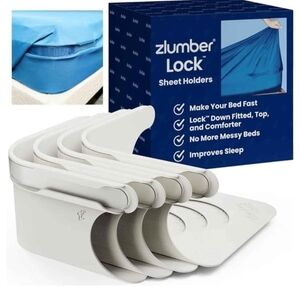 zlumber Lock Sheet Holders - White (4 Pack)
